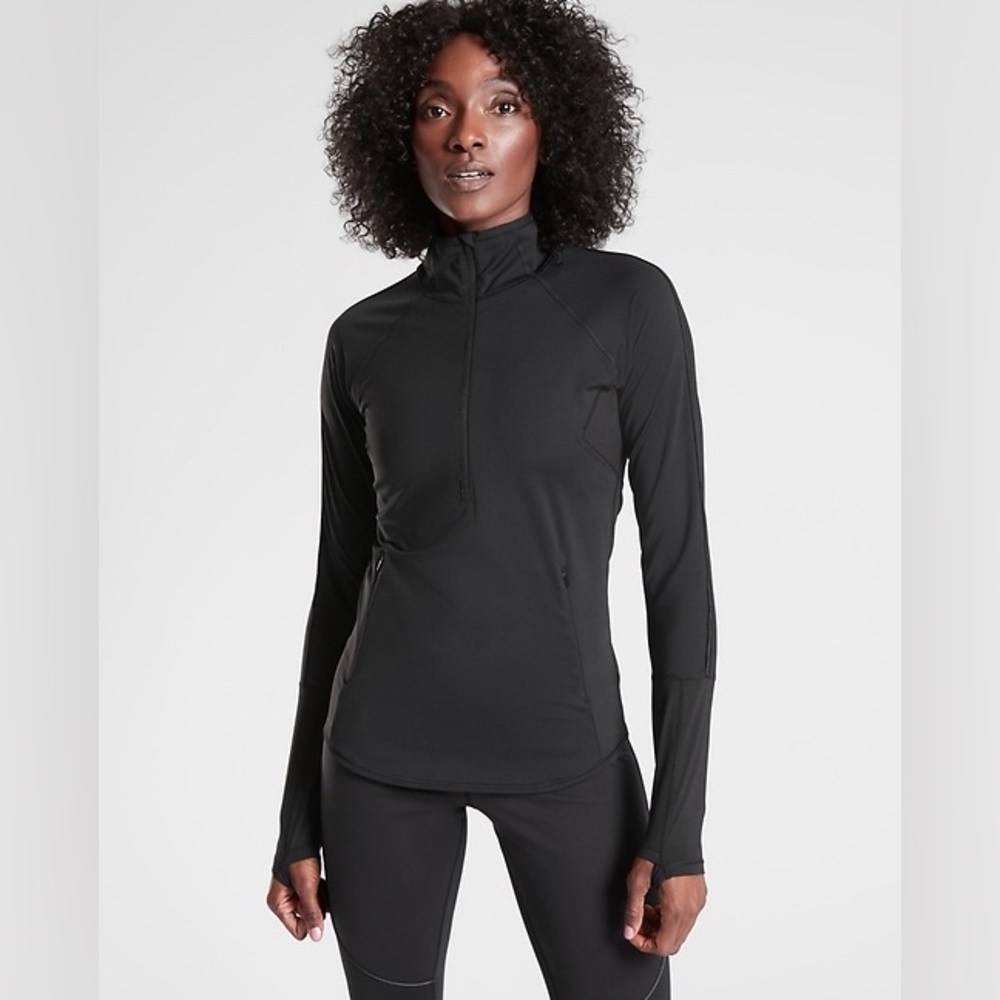 Athleta Women’s Eclipse Half Zip Jacket Sz. L Performance Running Outdoor Hiking
